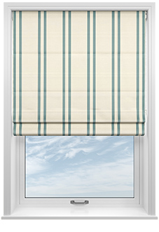 Winnies Stripe, Cross - Twist&Fit Roman Blind